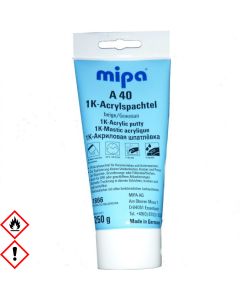 Mipa A40 Acrylspachtel Porenspachtel Feinspachtel Tube 250gr