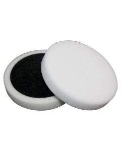 Polierschwamm klett &#216;150mm weiß hart 25mm hoch