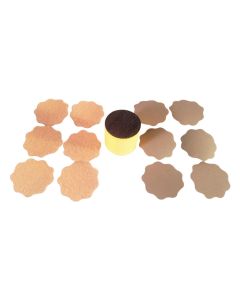 APP Schleifblüten wasserfest Körnung P2000, kletthaftend mit Gummi Schleifblock, Schleifklotz