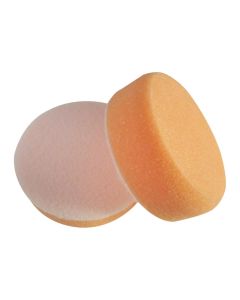 Schaumstoffpolierpad Polierschwamm 75mm 25mm hoch kletthaftend orange