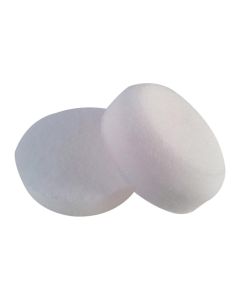 Schaumstoffpolierpad Polierschwamm 75mm 25mm hoch kletthaftend hart weiß