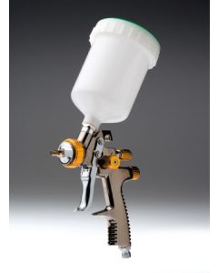 LVLP Lackierpistole Spritzpistole Grundier- und Füllerpistole, Gold 1,8mm Düse