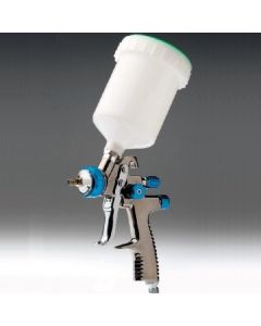 LVLP Lackierpistole Spritzpistole für Decklack und Haftgrund Blau 1,4mm Düse