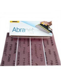 Abranet Schleifstreifen 198 x 70 mm, staubfreies Schleifen, P80, P120, P180, P240
