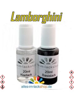 Lackstift LAMBORGHINI Autolack Tupflack Pinselflasche 20ml Set Farbcode 