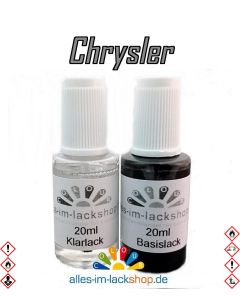 Lackstift CHRYSLER Autolack Tupflack Pinselflasche 20ml Set Farbcode 