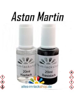 Lackstift ASTON MARTIN Autolack Tupflack Pinselflasche 20ml Set Farbcode 