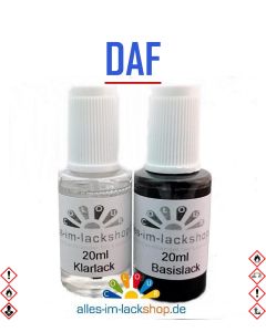 Lackstift DAF TRUCKS LKW Lack Tupflack Pinselflasche 20ml Set Farbcode 