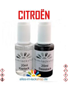 Lackstift CITROEN Autolack Tupflack Pinselflasche 20ml Set Farbcode 