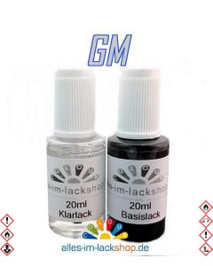Lackstift GENERAL MOTORS Autolack Tupflack Pinselflasche 20ml Set Farbcode 
