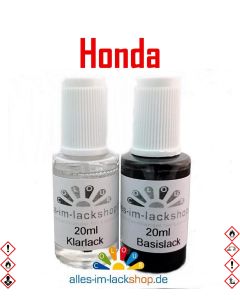 Lackstift HONDA Autolack Tupflack Pinselflasche 20ml Set Farbcode 