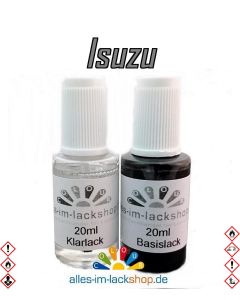 Lackstift ISUZU Autolack Tupflack Pinselflasche 20ml Set Farbcode 