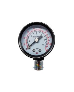 12 Bar Manometer mit 1/4 Zoll Femaleanschluss und Schnellkupplung Druckluftregler Druckluftminderer