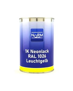 1K RAL 1026 Leuchtgelb Neonfarbe Tagesleuchtfarbe Glänzend 1 Liter