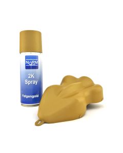 Norm 2K Felgenlack Felgengold matt 400ml Sprühdose Lackspray